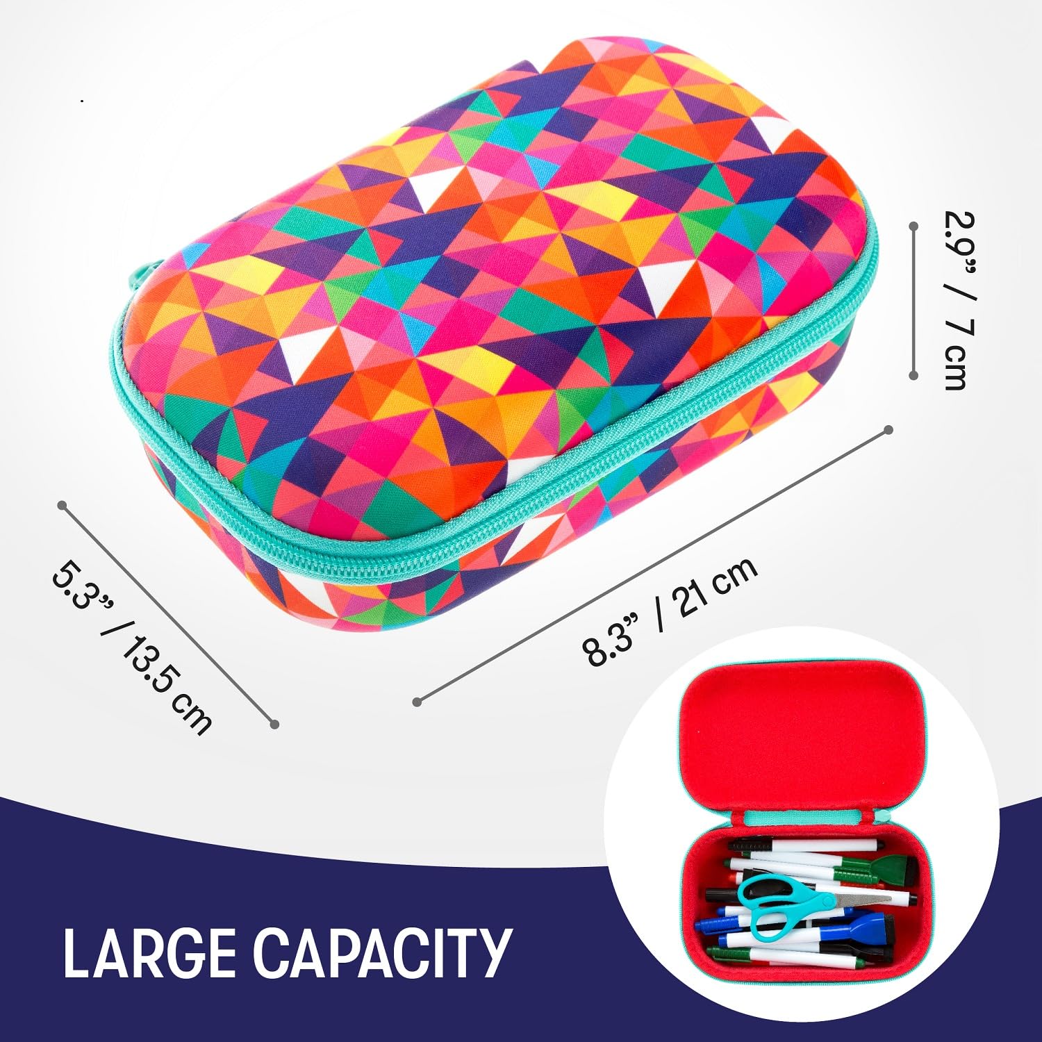 Amazon.co.jp: ZIPIT Colorz Box メガネケース 青 8 5/16